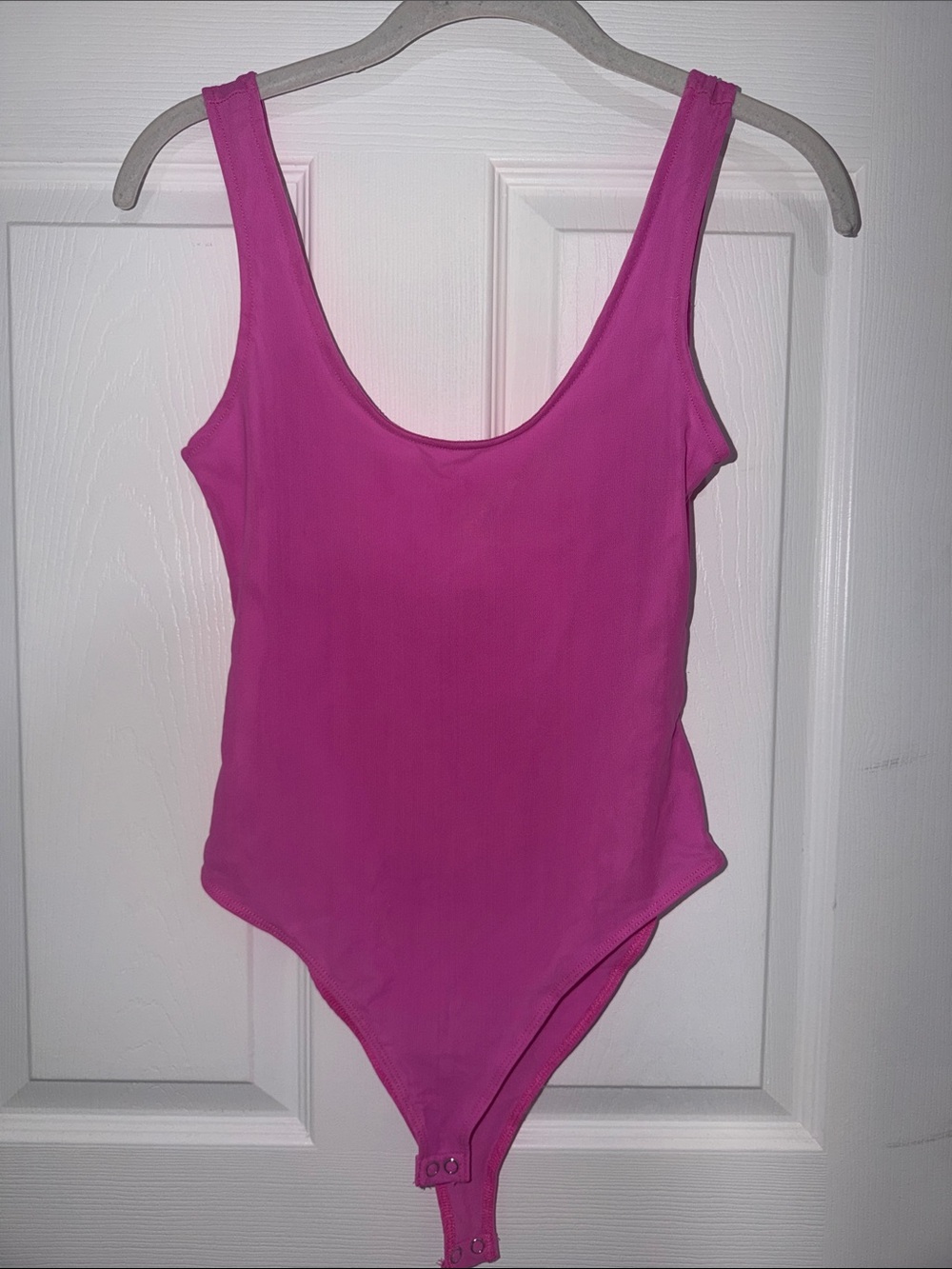 Forever 21 Pink Scoop back One-Piece Bodysuit